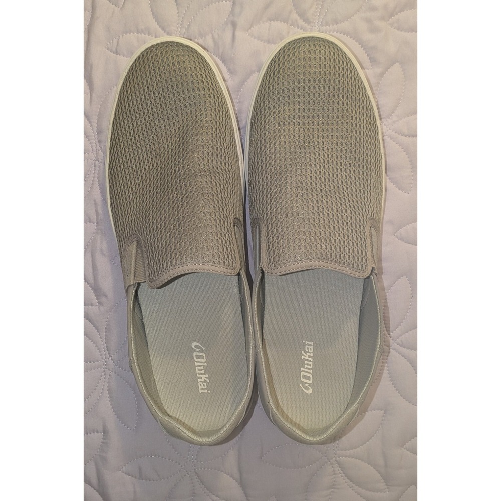 OLUKAI Lae'ahi Men's Slip On Shoes Size 15 Beige Loafer